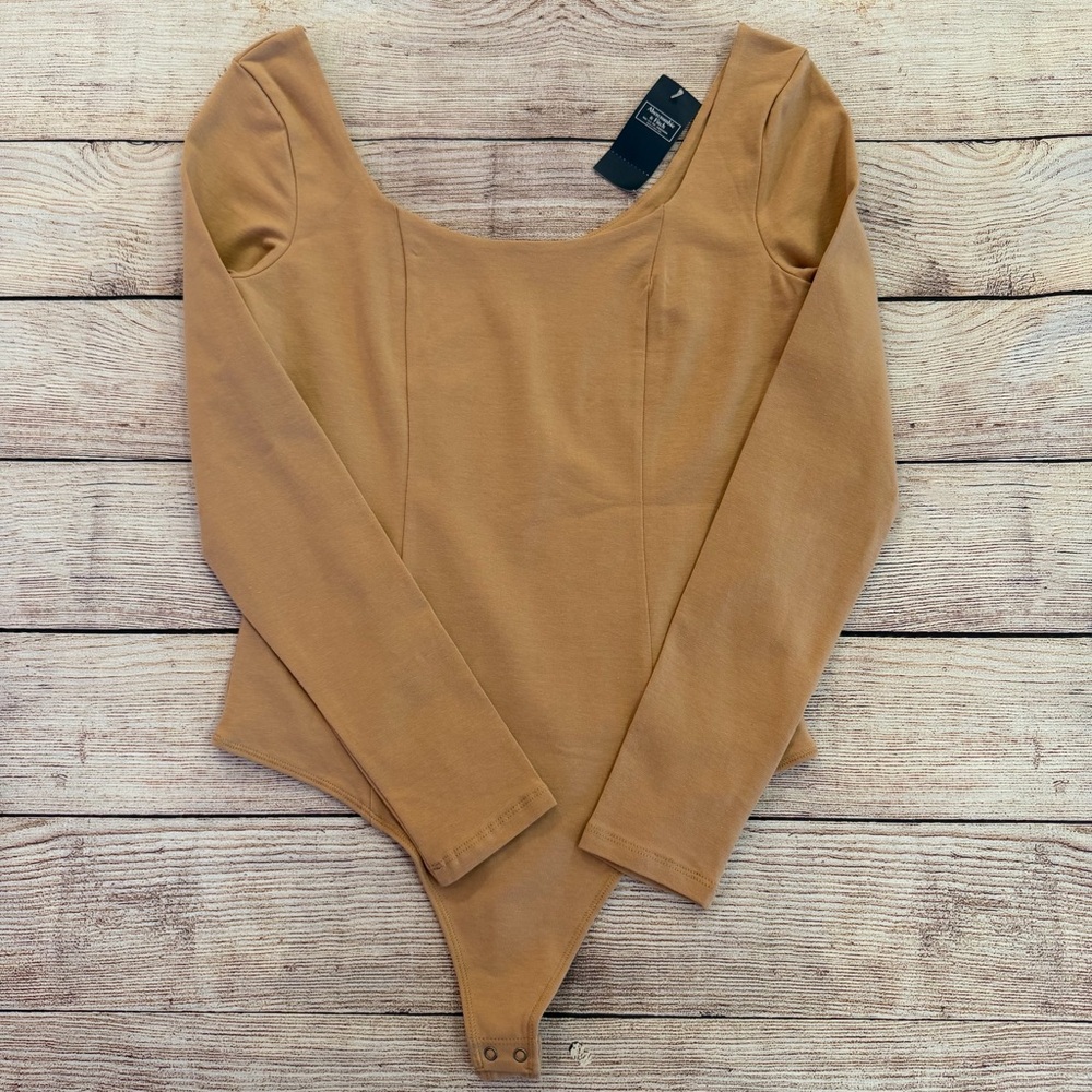 Abercrombie Tan Bodysuit - Medium